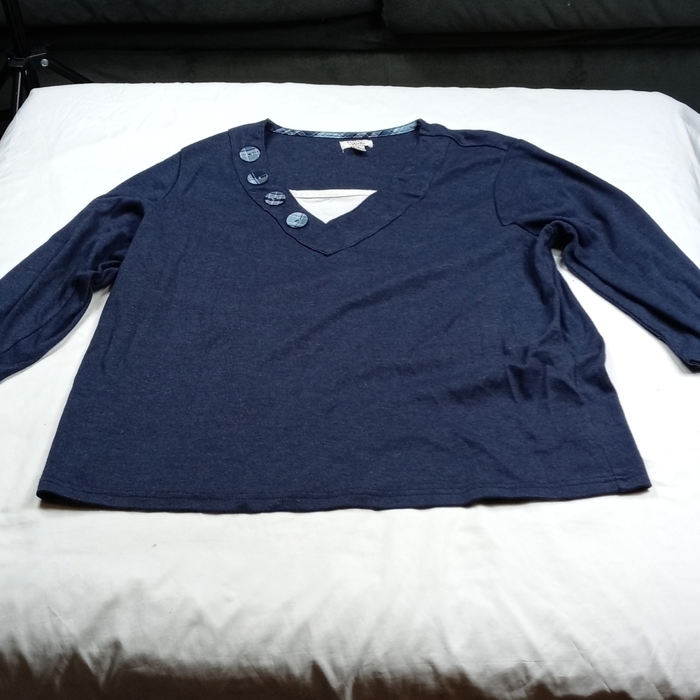 Baxter & Wells womens 3/4 sleeved top